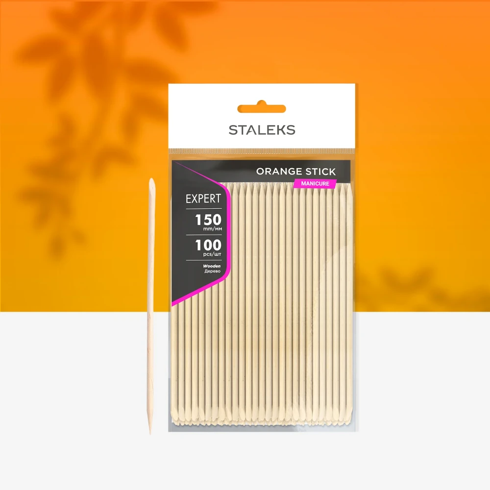 STALEKS EXPERT Дървени портокалови пръчици, 150 мм (100 бр.)