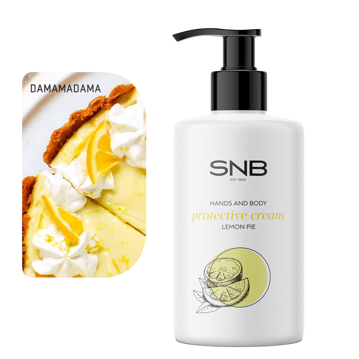 SNB - Предпазващ крем за ръце и тяло Лимонов пай 250 мл Image 01