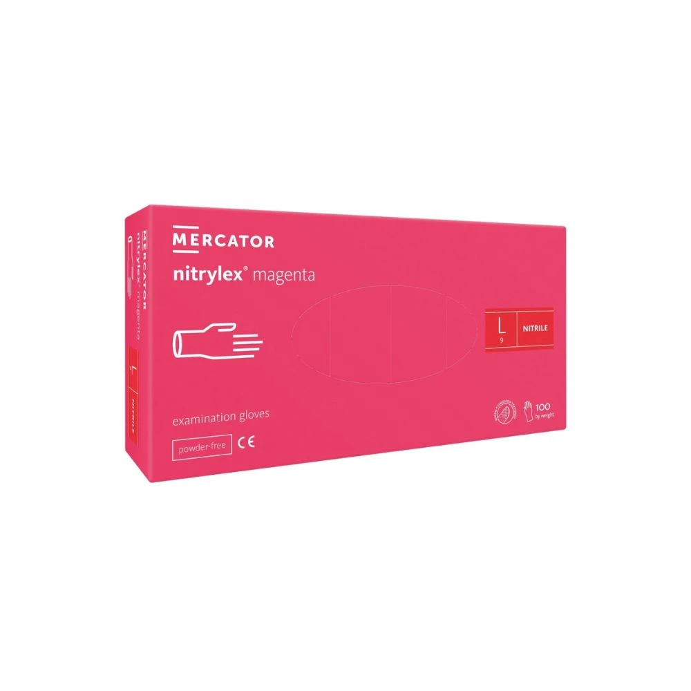 Нитрилни ръкавици MERCATOR NITRYLEX - Маджента XS (Copy) Image 06