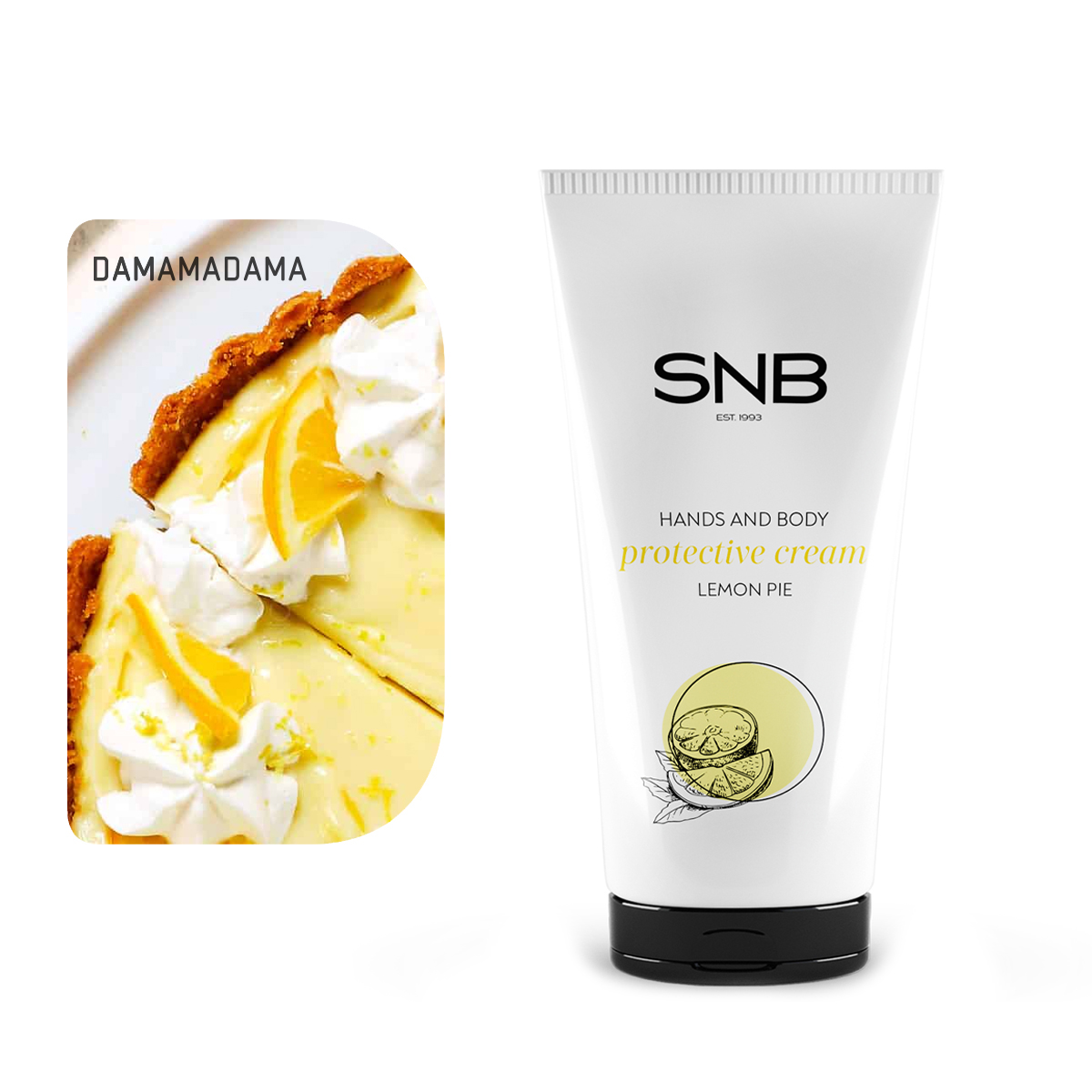 SNB - Предпазващ крем за ръце и тяло Лимонов пай 50 мл Image 01
