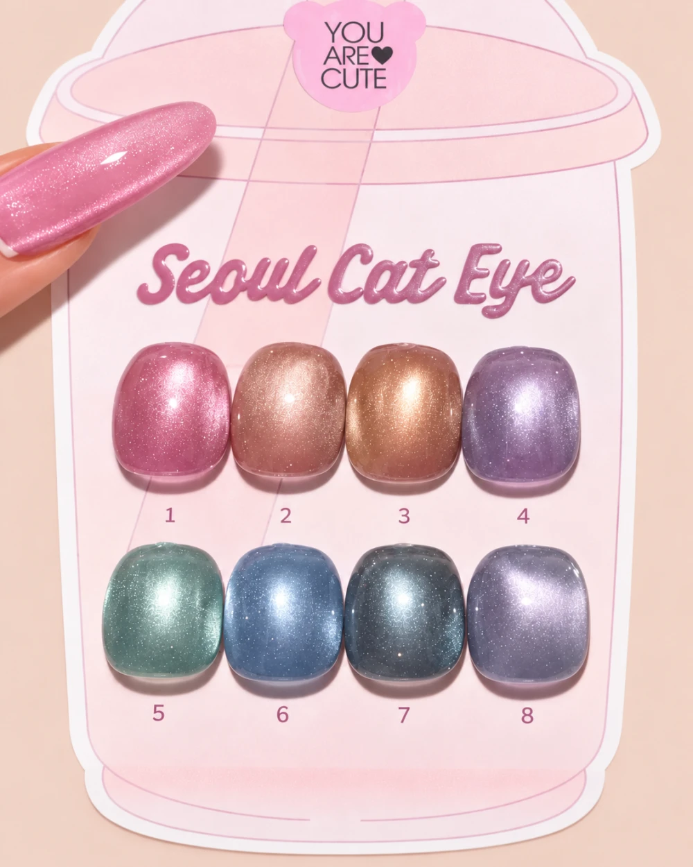 Колекция You Are Cute Seoul Cat Eye №1-8 Image 13