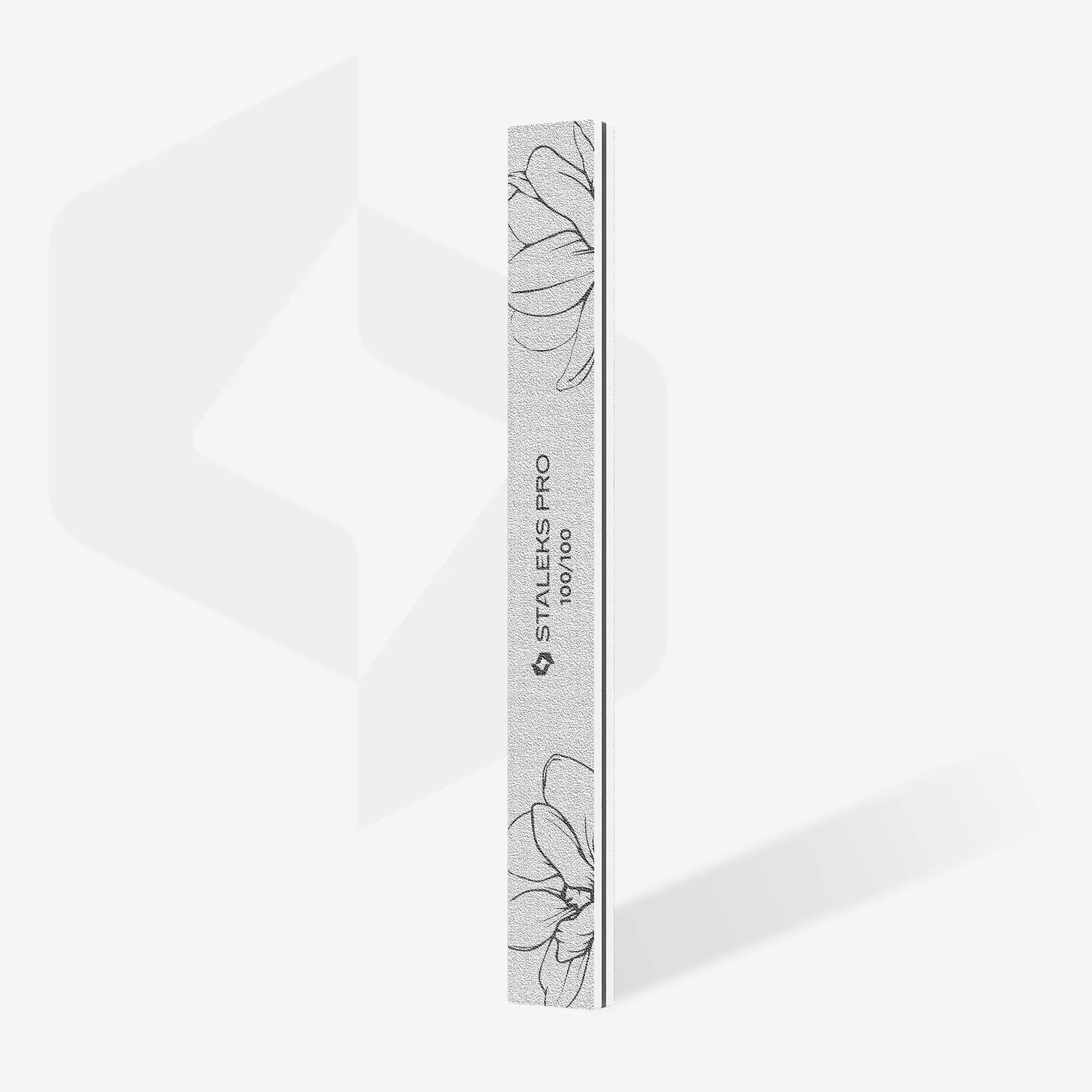 Минерална пила за нокти STALEKS Straight EXPERT 20 грит 100/100 Image 02
