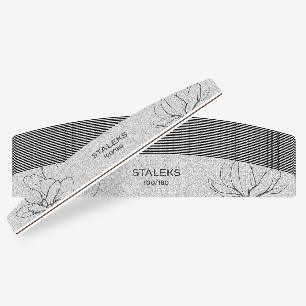 100/180 STALEKS Crescent EXPERT 40  Минерална пила за нокти - пакет от 25 броя