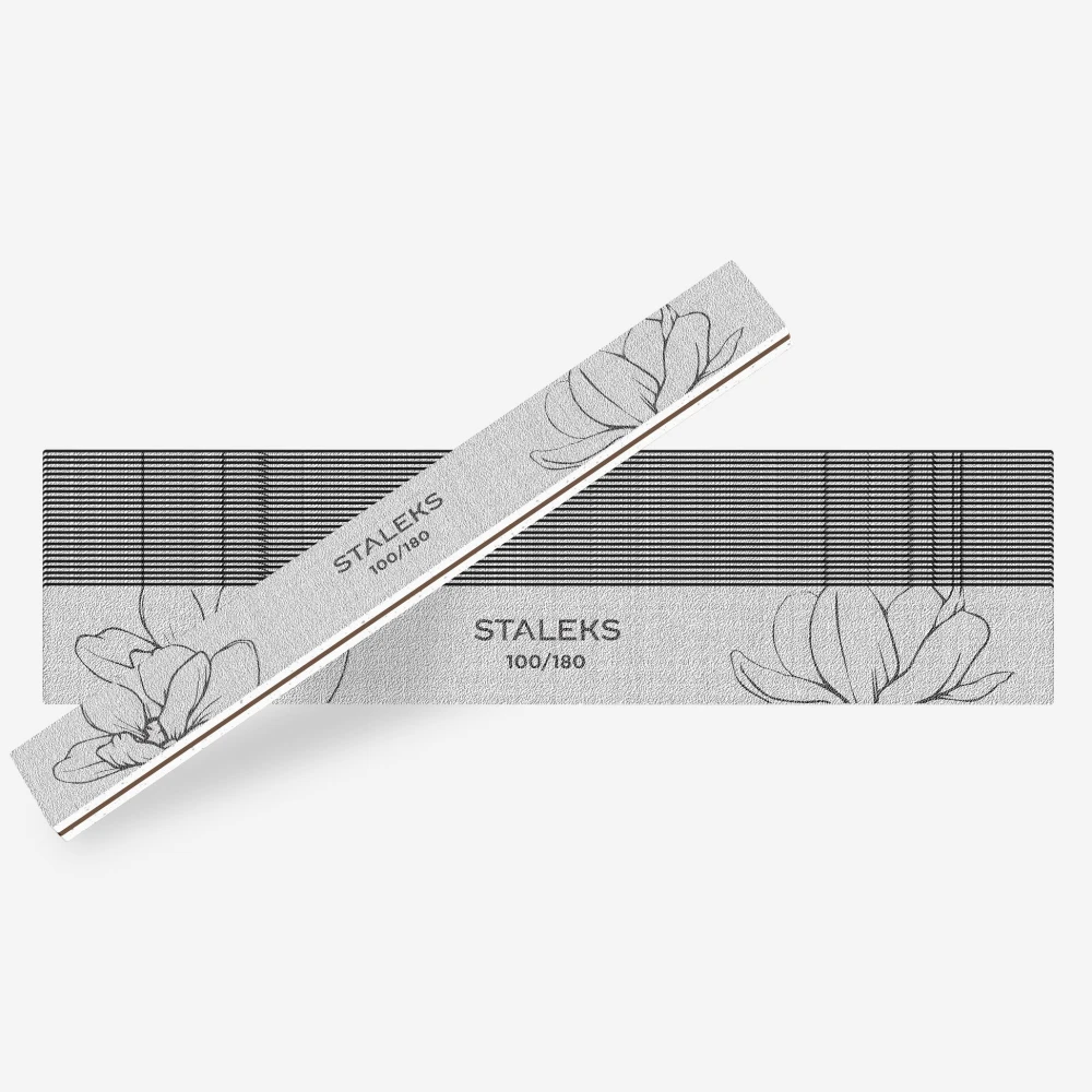100/180 STALEKS Straight EXPERT 20 Минерална пила за нокти - пакет от 25 броя Image 02