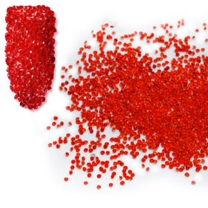 Мини кристали за декорация - Червени