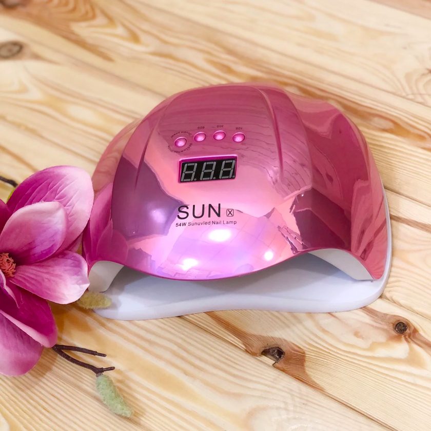 UV/LED Лампа SUN X 54W - Розов металик