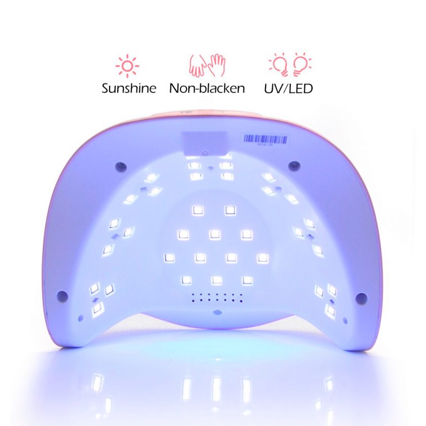 UV/LED Лампа SUN X 54W - Розов металик