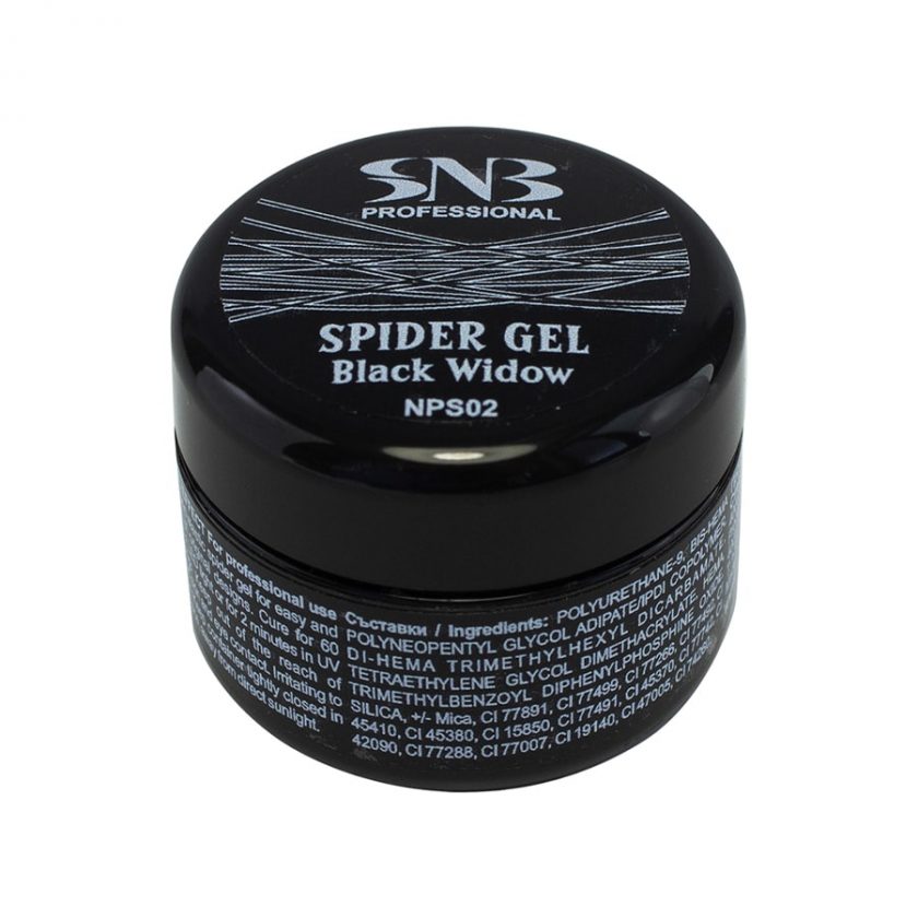 Spider Gel SNB - Black Widow (черен)