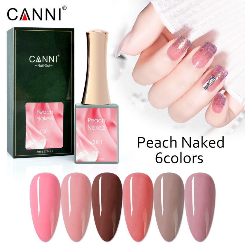 Гел лак Canni - Peach Naked C001